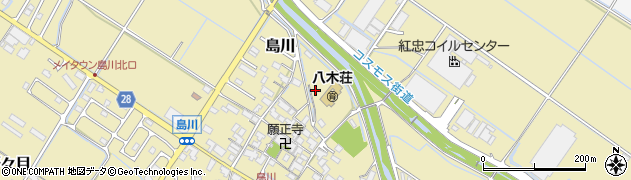 滋賀県愛知郡愛荘町島川周辺の地図
