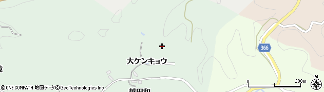 愛知県豊田市細田町大ケンキョウ周辺の地図