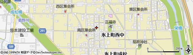 兵庫県丹波市氷上町西中266周辺の地図