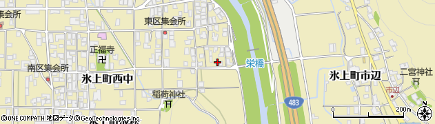 兵庫県丹波市氷上町西中134周辺の地図