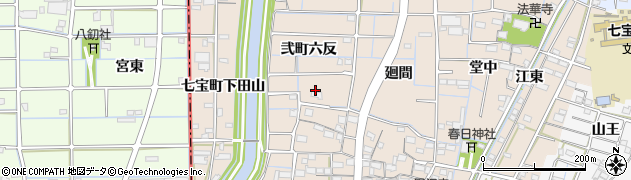 愛知県あま市七宝町下田周辺の地図