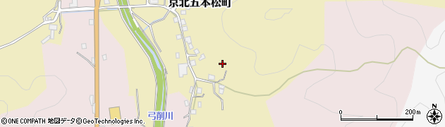 京都府京都市右京区京北五本松町周辺の地図