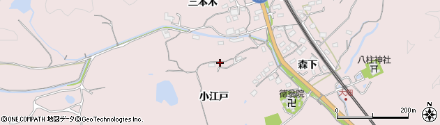 愛知県豊田市八草町小江戸周辺の地図