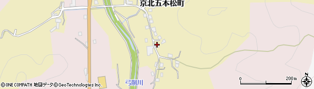 京都府京都市右京区京北五本松町垣内周辺の地図