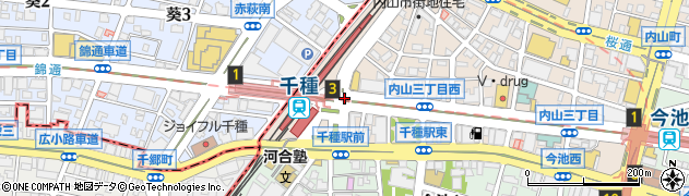 千種駅北周辺の地図