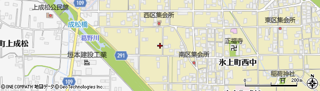 兵庫県丹波市氷上町西中410周辺の地図