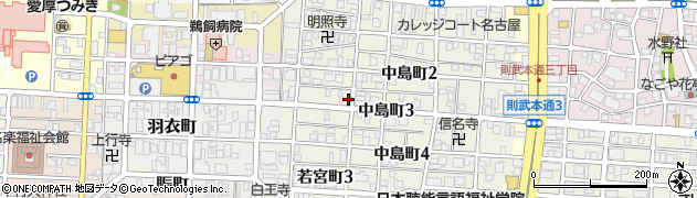 名古屋中島郵便局 ＡＴＭ周辺の地図