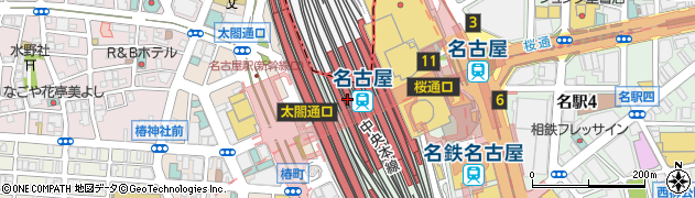 名古屋駅周辺の地図