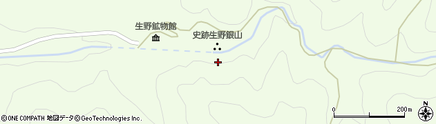 史跡生野銀山周辺の地図
