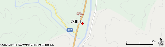愛知県豊根村（北設楽郡）坂宇場（岳地土）周辺の地図