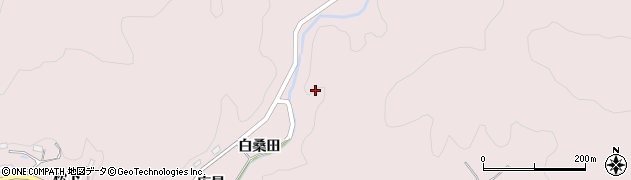 愛知県豊田市西樫尾町（白桑田）周辺の地図