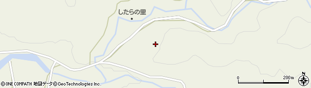 愛知県北設楽郡設楽町西納庫畑田周辺の地図