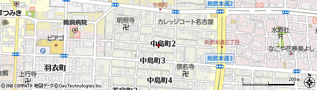 愛知県名古屋市中村区中島町周辺の地図