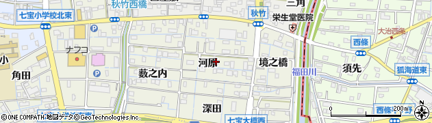 愛知県あま市七宝町桂（河原）周辺の地図