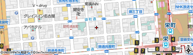 愛知県名古屋市中区錦3丁目12周辺の地図