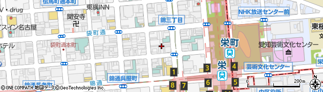 鳥銀本店錦三丁目　鳥銀風月周辺の地図
