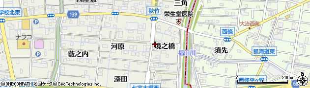 愛知県あま市七宝町桂（境之橋）周辺の地図
