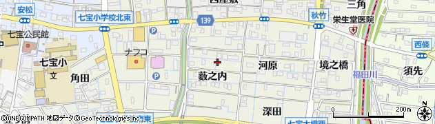 愛知県あま市七宝町桂薮之内周辺の地図