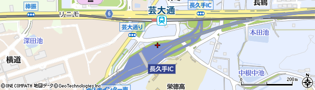 愛知県長久手市岩作（福井）周辺の地図