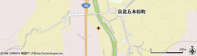 京都府京都市右京区京北五本松町（上川原）周辺の地図