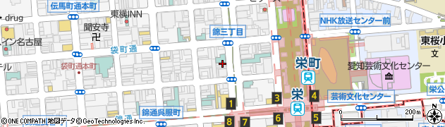 カレーハウスＣｏＣｏ壱番屋中区錦三丁目店周辺の地図