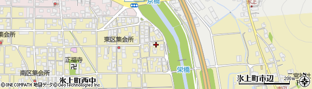 兵庫県丹波市氷上町西中61周辺の地図