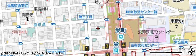 アパホテル名古屋錦ＥＸＣＥＬＬＥＮＴ周辺の地図