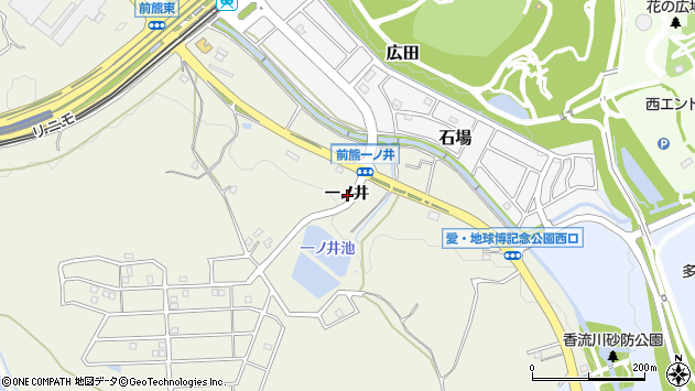 〒480-1102 愛知県長久手市前熊下田の地図