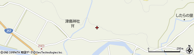 愛知県設楽町（北設楽郡）西納庫（坪ノ内）周辺の地図