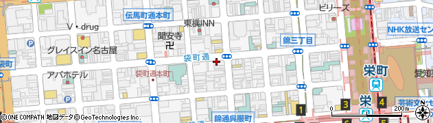 愛知県名古屋市中区錦3丁目12-7周辺の地図