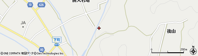 愛知県設楽町（北設楽郡）津具（西寺屋敷）周辺の地図