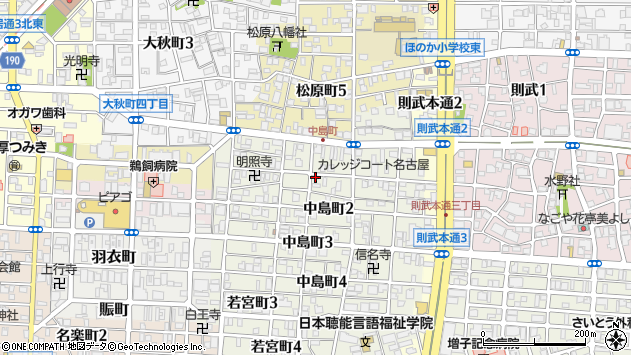 〒453-0022 愛知県名古屋市中村区中島町の地図