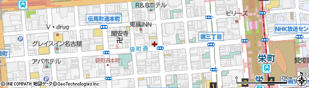 デイリーヤマザキ錦三丁目店周辺の地図