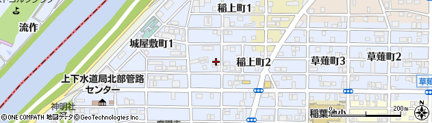 愛知県名古屋市中村区稲上町2丁目周辺の地図