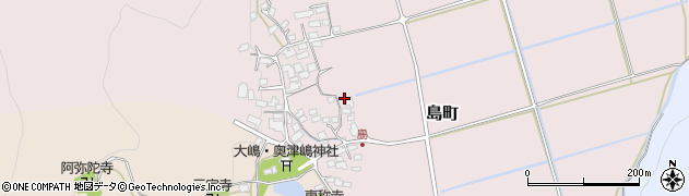 滋賀県近江八幡市島町周辺の地図