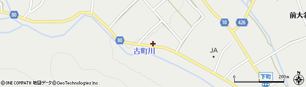 愛知県北設楽郡設楽町津具上古町周辺の地図