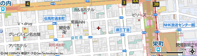 愛知県名古屋市中区錦3丁目8周辺の地図