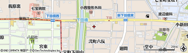 愛知県あま市七宝町下田弐町六反5周辺の地図