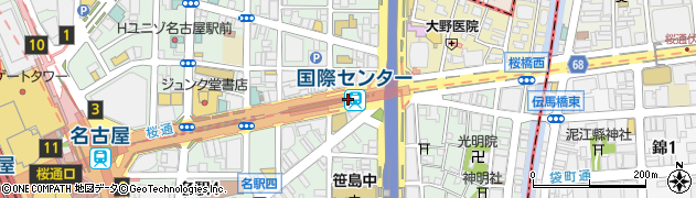 国際センター駅周辺の地図