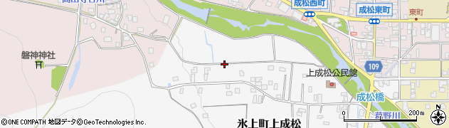 兵庫県丹波市氷上町上成松周辺の地図