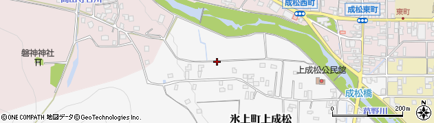兵庫県丹波市氷上町上成松周辺の地図