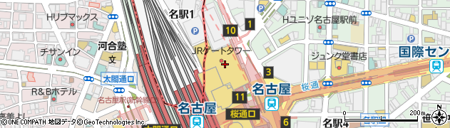 コクールルネサンス名古屋ＪＲゲートタワー周辺の地図