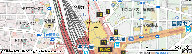 タカシマヤゲートタワーモール周辺の地図