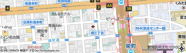 松屋 大津通錦店周辺の地図