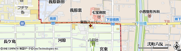 業務スーパー津島七宝店周辺の地図
