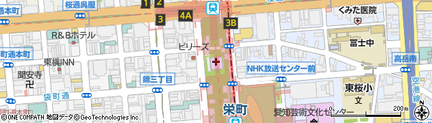 中部電力ＭＩＲＡＩ　ＴＯＷＥＲ（名古屋テレビ塔）周辺の地図