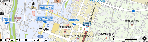 メガネ補聴器のサンアイ　裾野駅前店周辺の地図