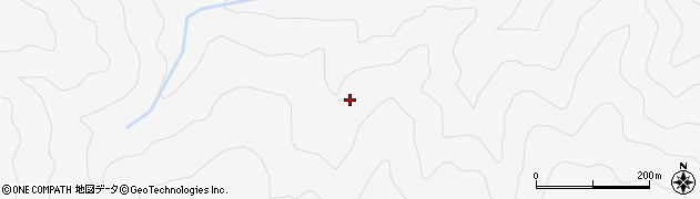愛知県豊根村（北設楽郡）富山（霧石）周辺の地図