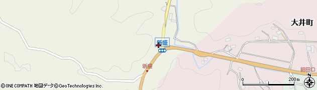 愛知県豊田市新盛町（菅田）周辺の地図