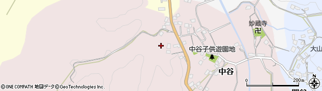千葉県勝浦市中谷周辺の地図